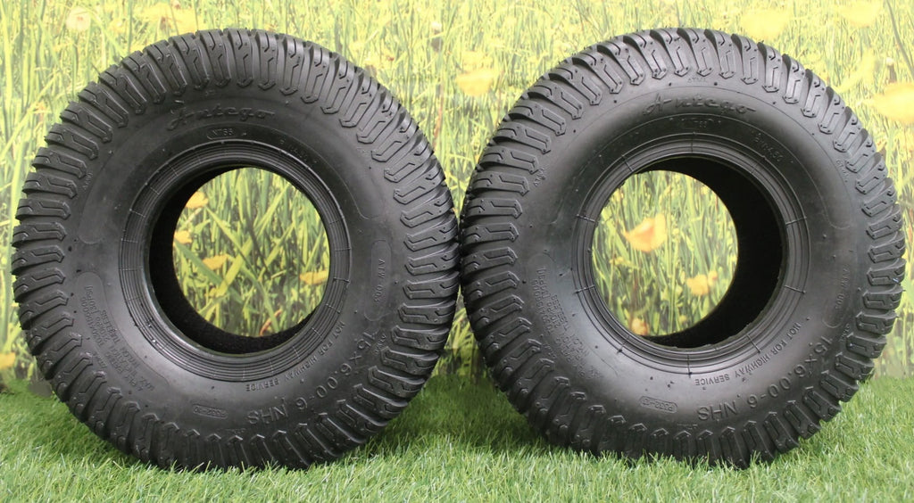 15x6.00-6 4 PLY Turf Tires Set of Two H1685