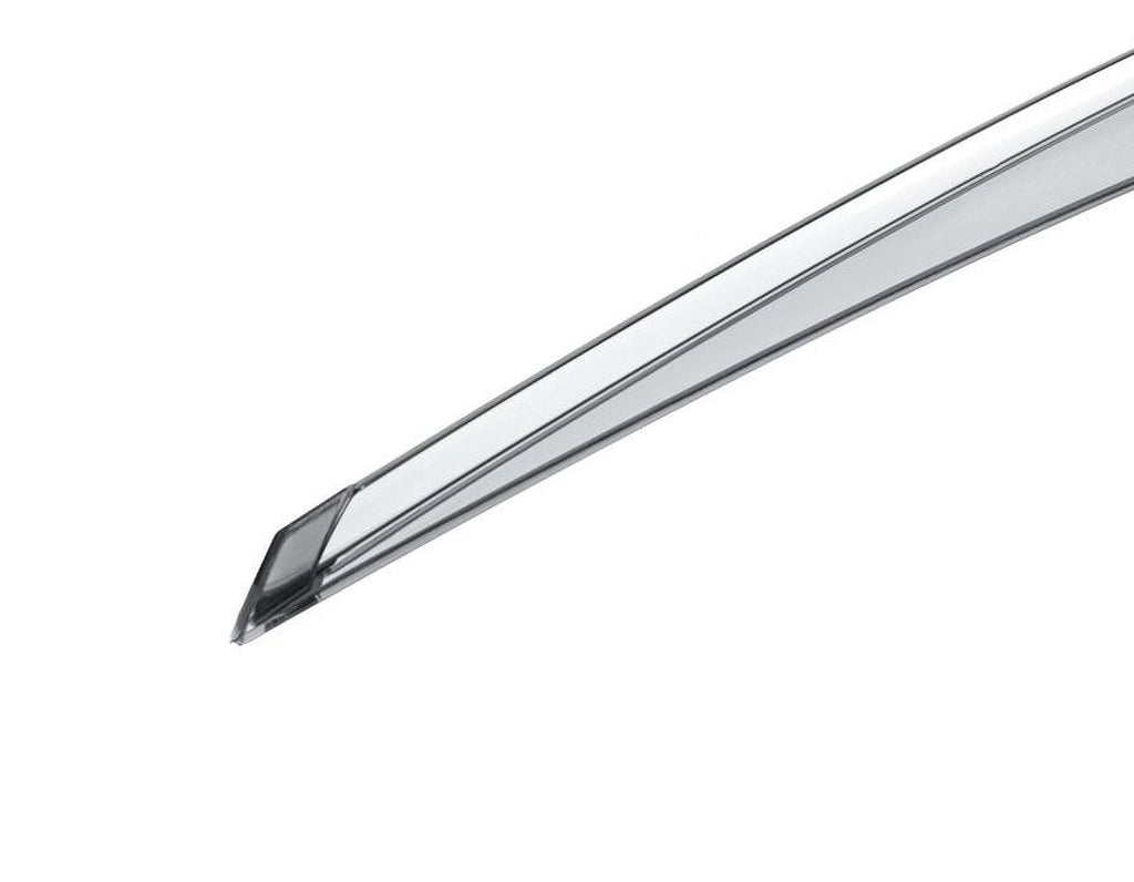 Side Window Visors Rain Guard With Chrome Trim A436
