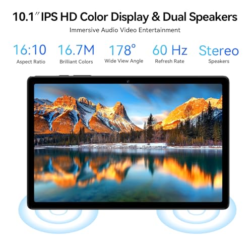 Android 15 Tablet with SIM Card Slot, 4G Cellular, Octa-Core, 12GB+64GB, 2TB Expandable, Dual Cameras, WiFi, BT5.0, GPS, Protective Case L7724