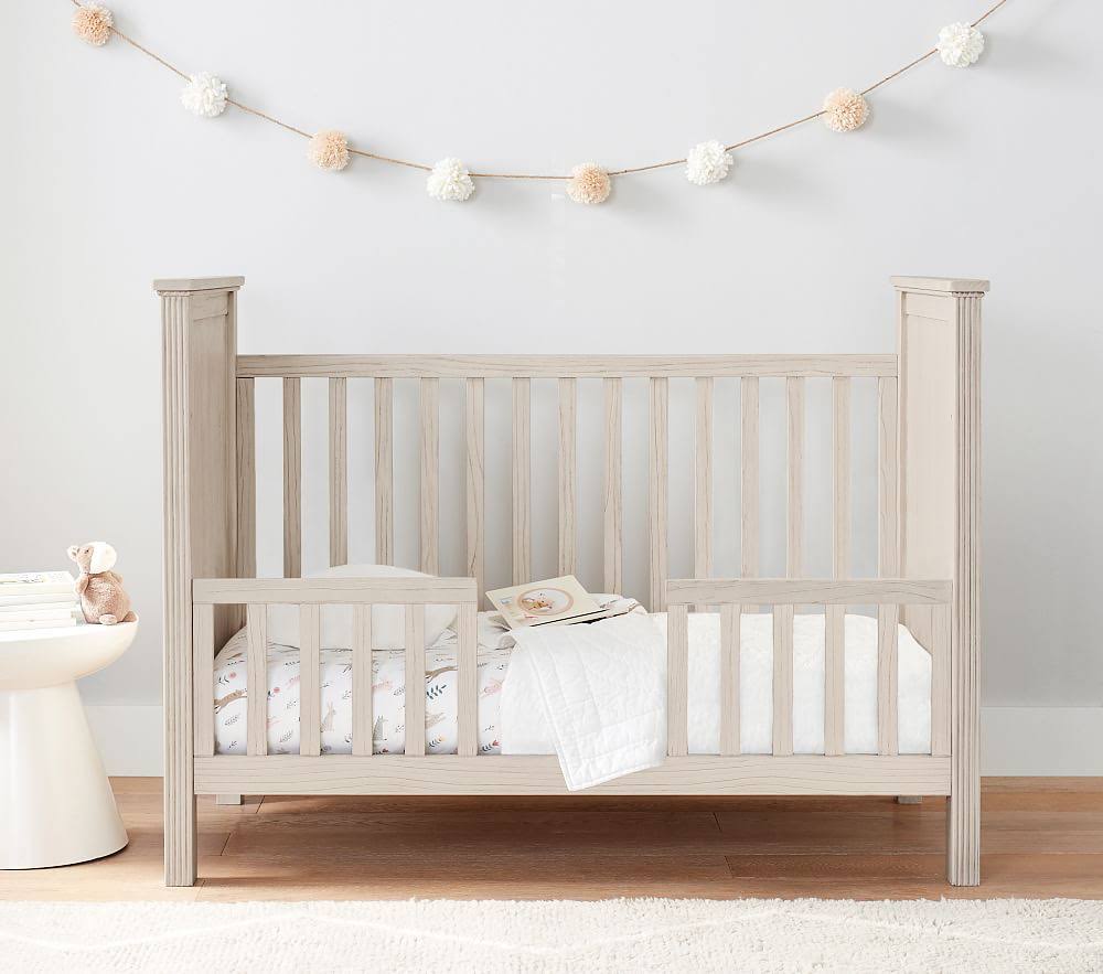 Toddler Bed Conversion Kit, Weathered White B236