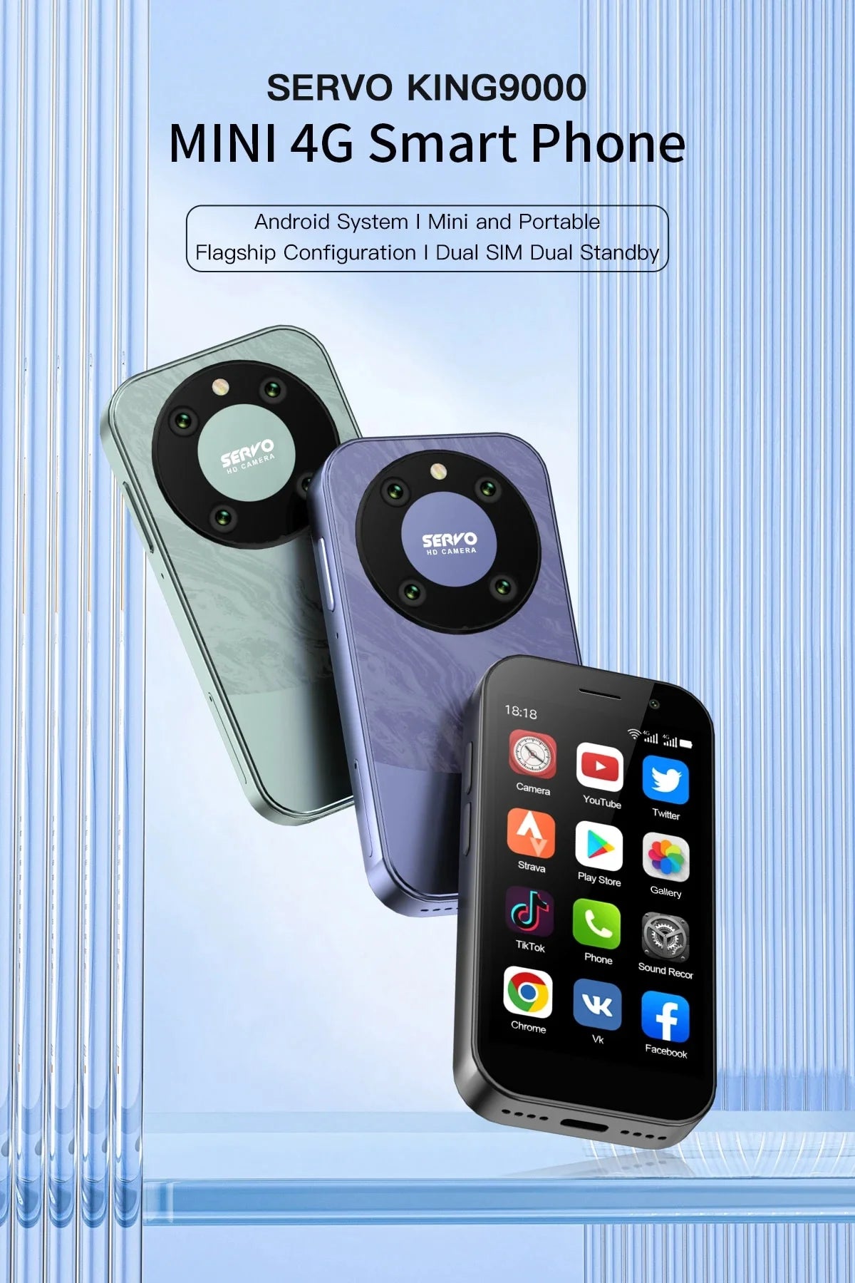3.0" HD Display 4G LTE Mini Smartphone H958