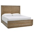 Solid Wood and Veneer Queen Panel Bed B908