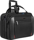 Black Rolling Laptop Bag with Wheels R543