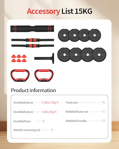Adjustable 80lbs Dumbbell Set with Connector S114551