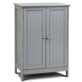 Gray Double Door Bathroom Floor Cabinet G16146