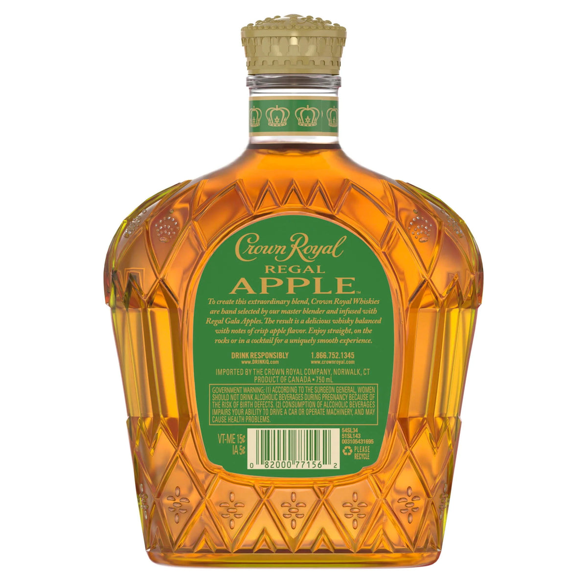 Regal Apple Flavored Whisky, 750 mL, 35% ABV O555