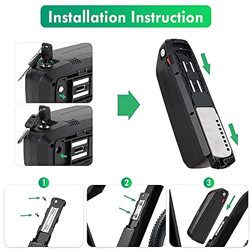 36V 13AH Lithium Ebike Battery Pack with Charger and BMS K15811