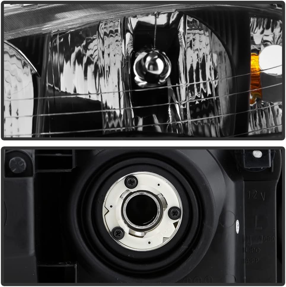 Black Headlights Replacement Driver + Passenger Side S8097