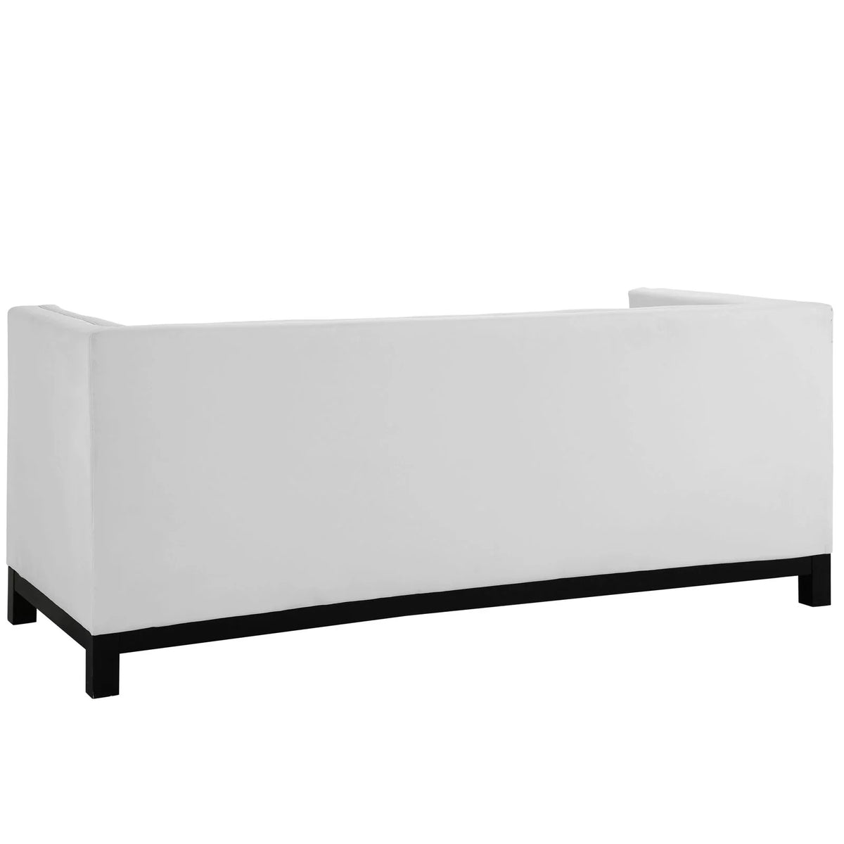 White Bonded Leather Sofa N469
