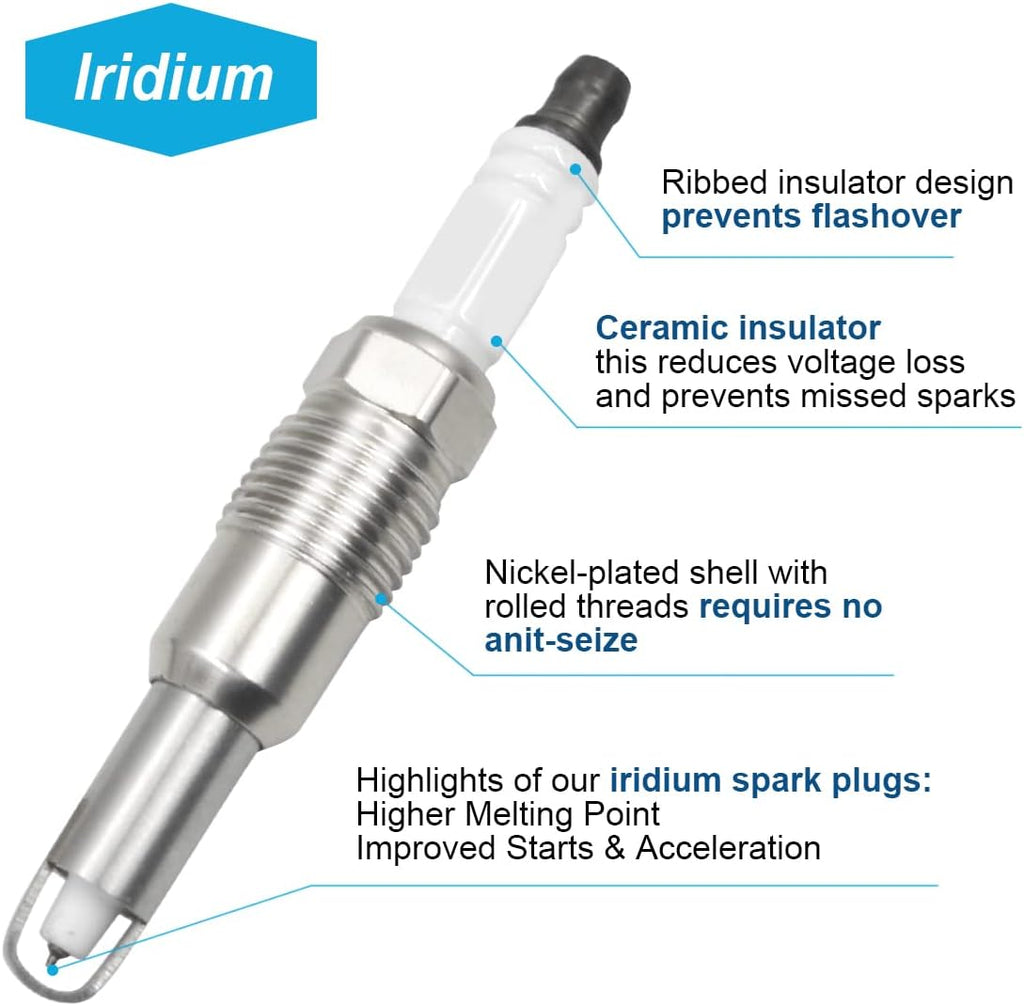 8 Ignition Coils & Iridium Spark Plug Set Y46091