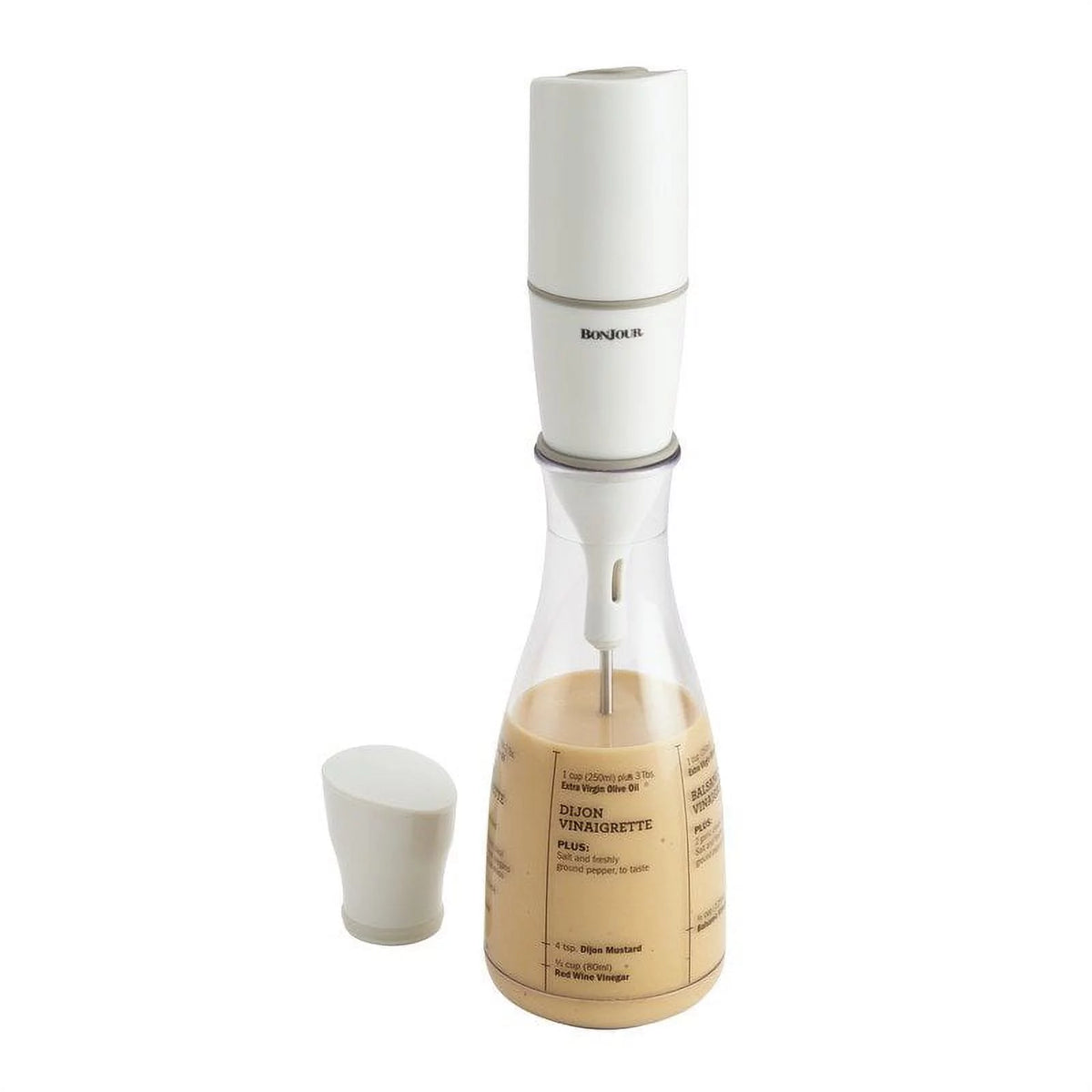 Plastic Salad Dressing Carafe and Handheld Mixer, 12 oz T97647