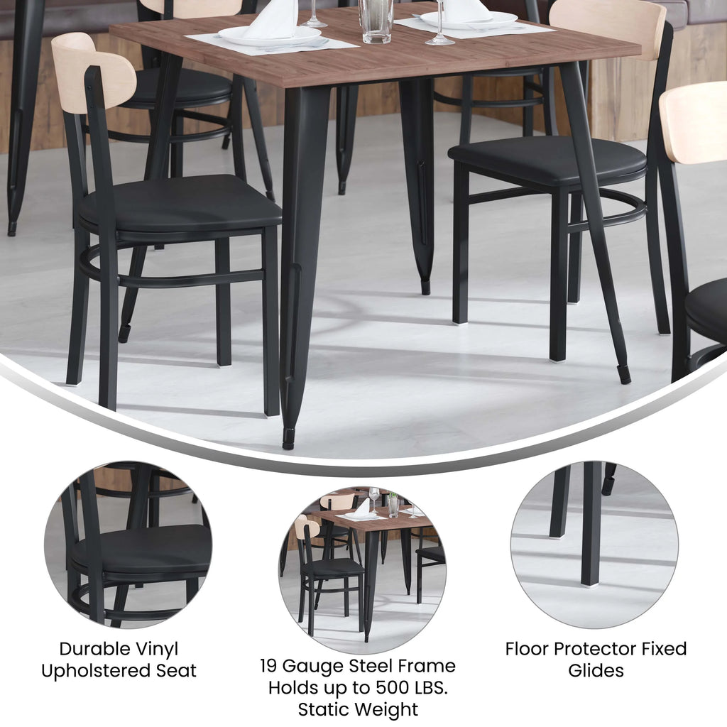 Metal Wood Restaurant Chair M69179
