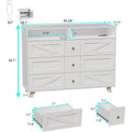 White 6 Drawer Dresser Z420482