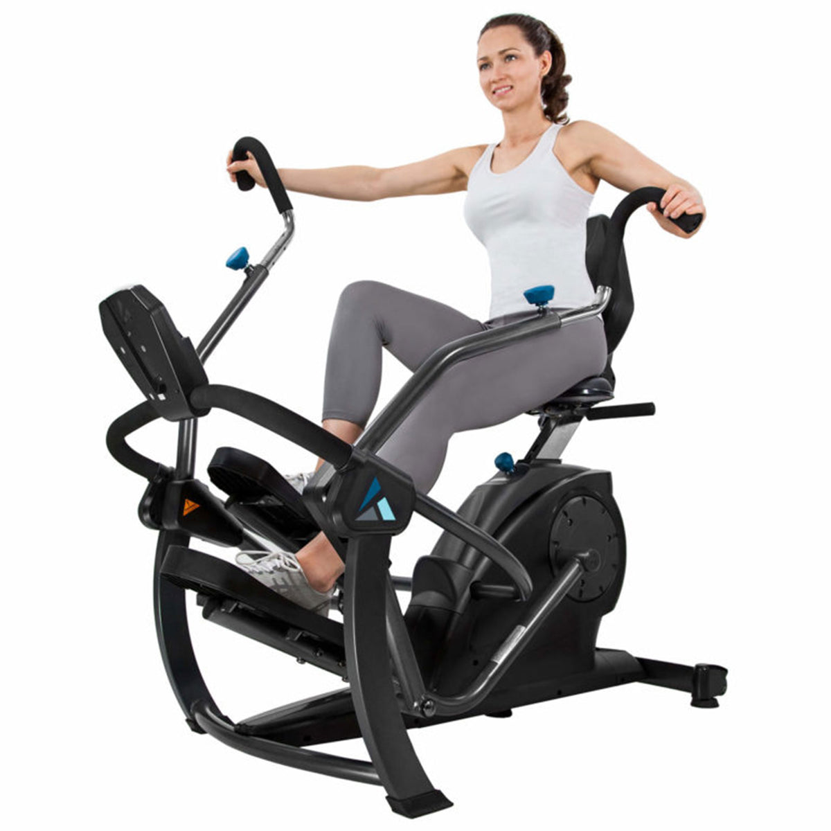 Recumbent Cross Trainer and Cardio Elliptical, Black T271