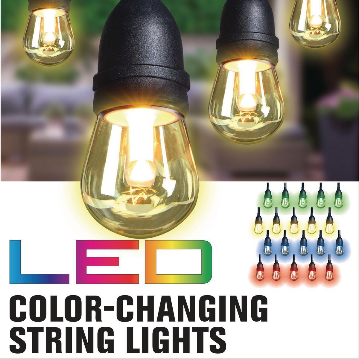 Shatterproof Color Changing LED String Lights B1250