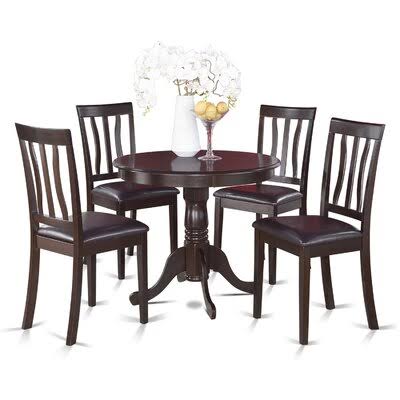 5 Piece Dining Set Cappuccino W2577