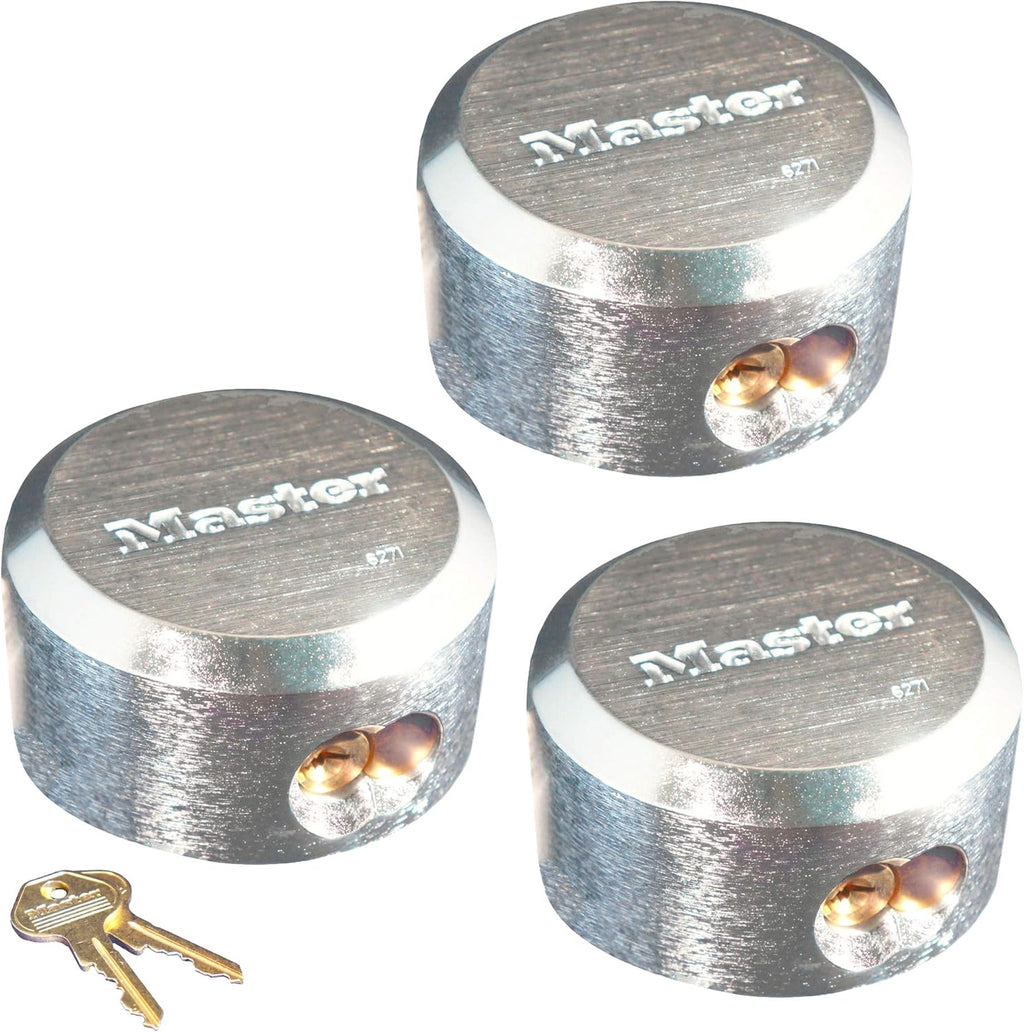 3 Keyed Alike Padlocks with BumpStop Technology E56649