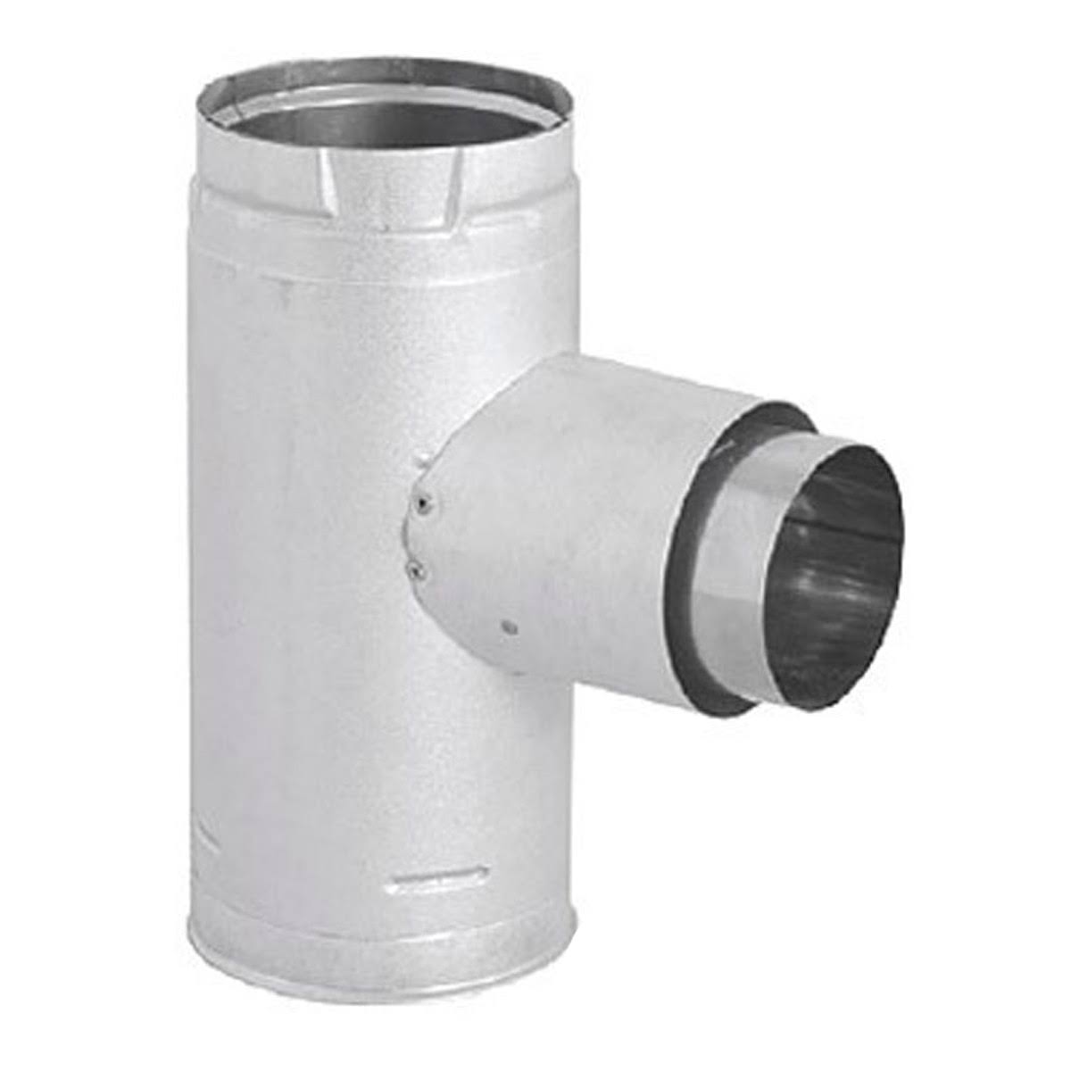 3 PelletVent Pro Increaser Adapter Tee with Clean-Out Tee Cap Q8718