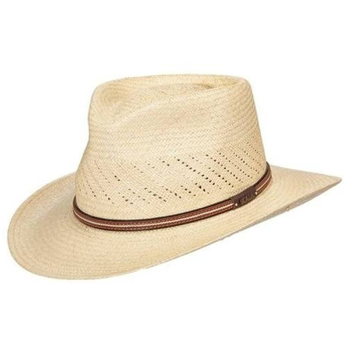 Natural Vented Straw Hat C2142