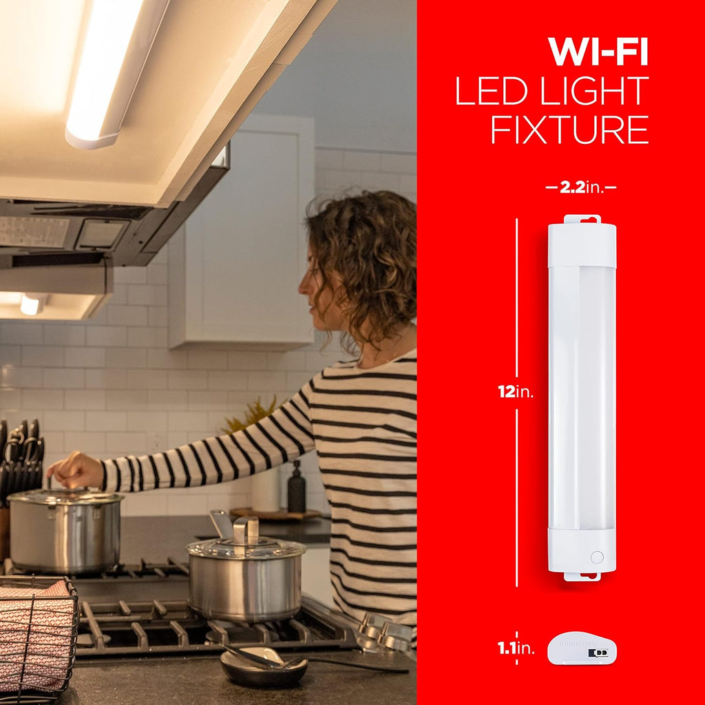 LED 36in Wi-Fi Smart Under Cabinet Lighting Fixture, Dimmable, Plug-in, Linkable, 2700K E578