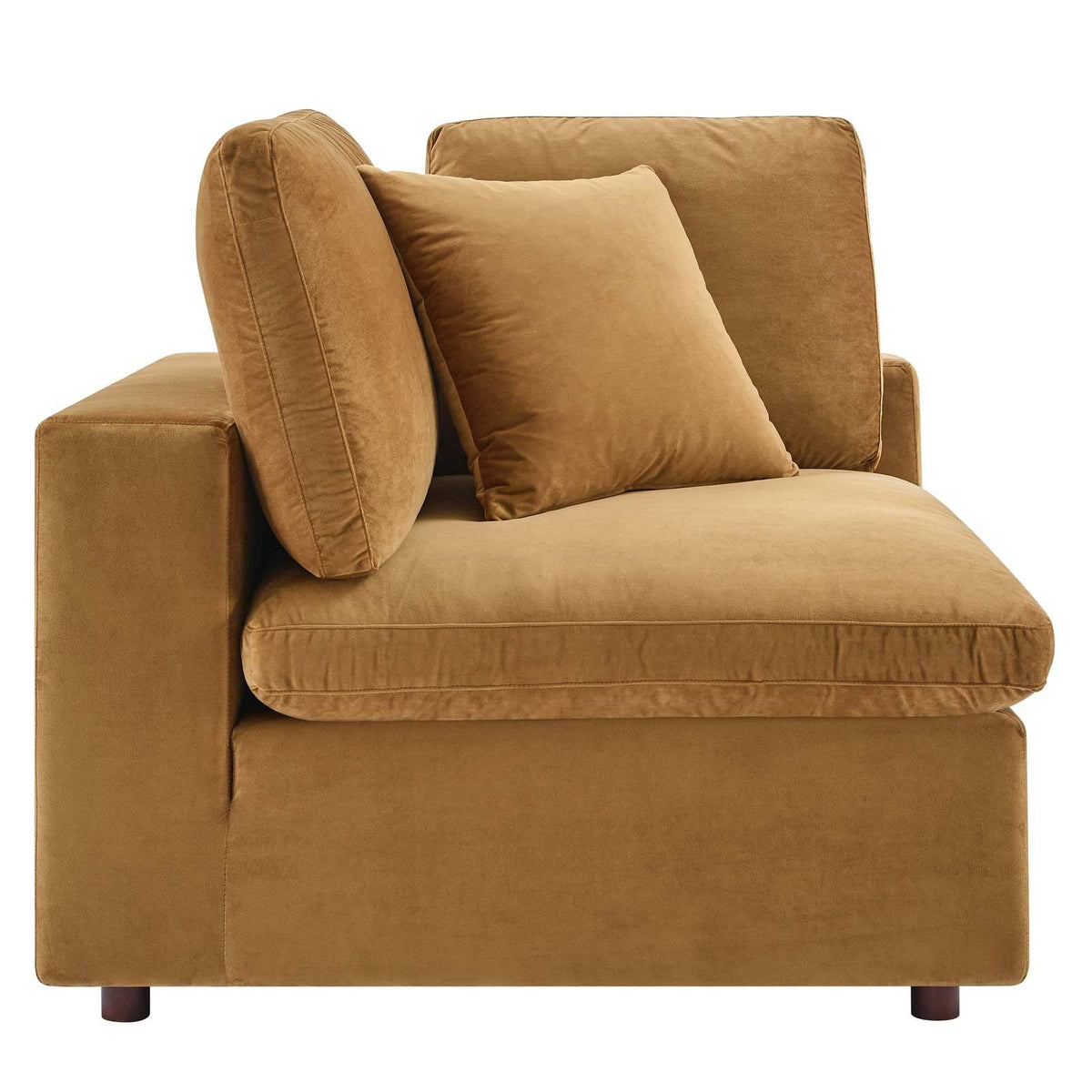 Green Performance Velvet Corner Chair T412