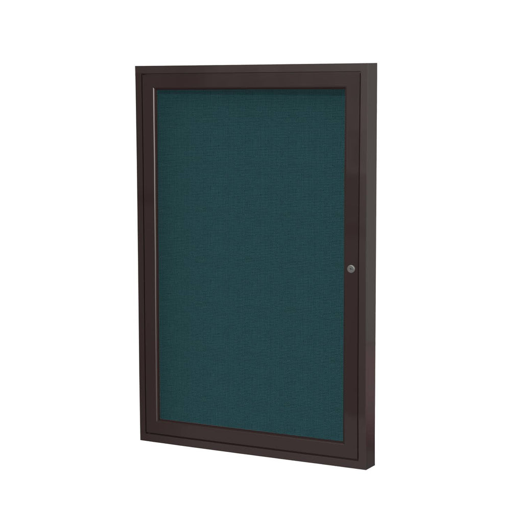 Blue Fabric Bulletin Board with Aluminum Frame I5206