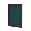Blue Fabric Bulletin Board with Aluminum Frame I5206