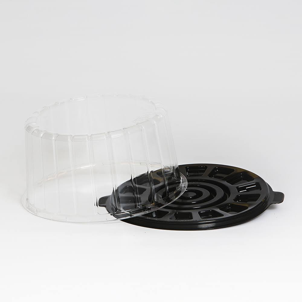 Clear Double Layer Cake Container with Dome Lid, 8x22, 100/Case F4124