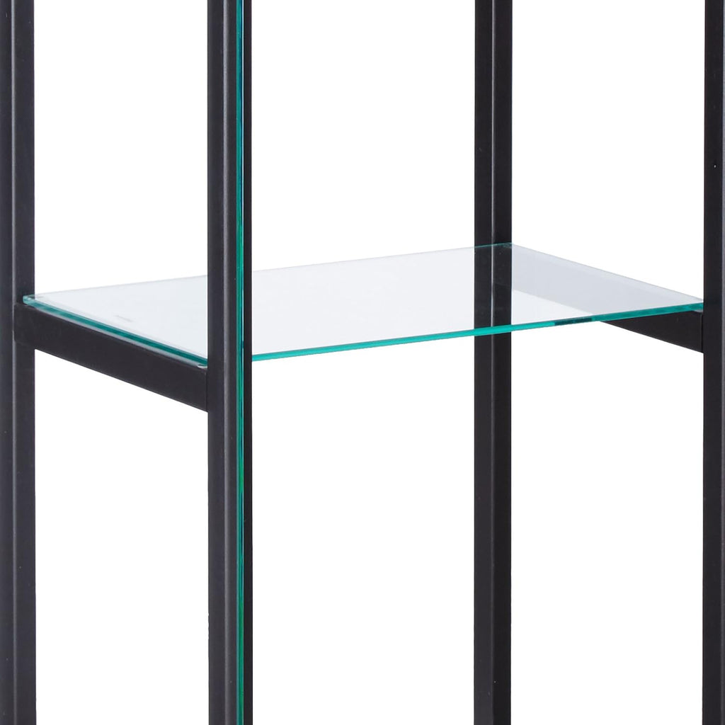Black Glass Curio Cabinet Y671700