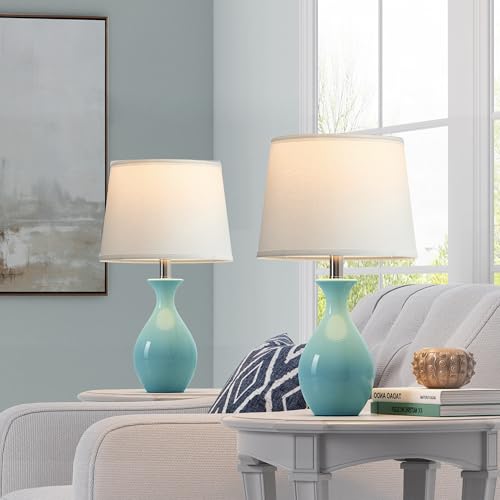 Ceramic Table Lamp Set of 2 White H959