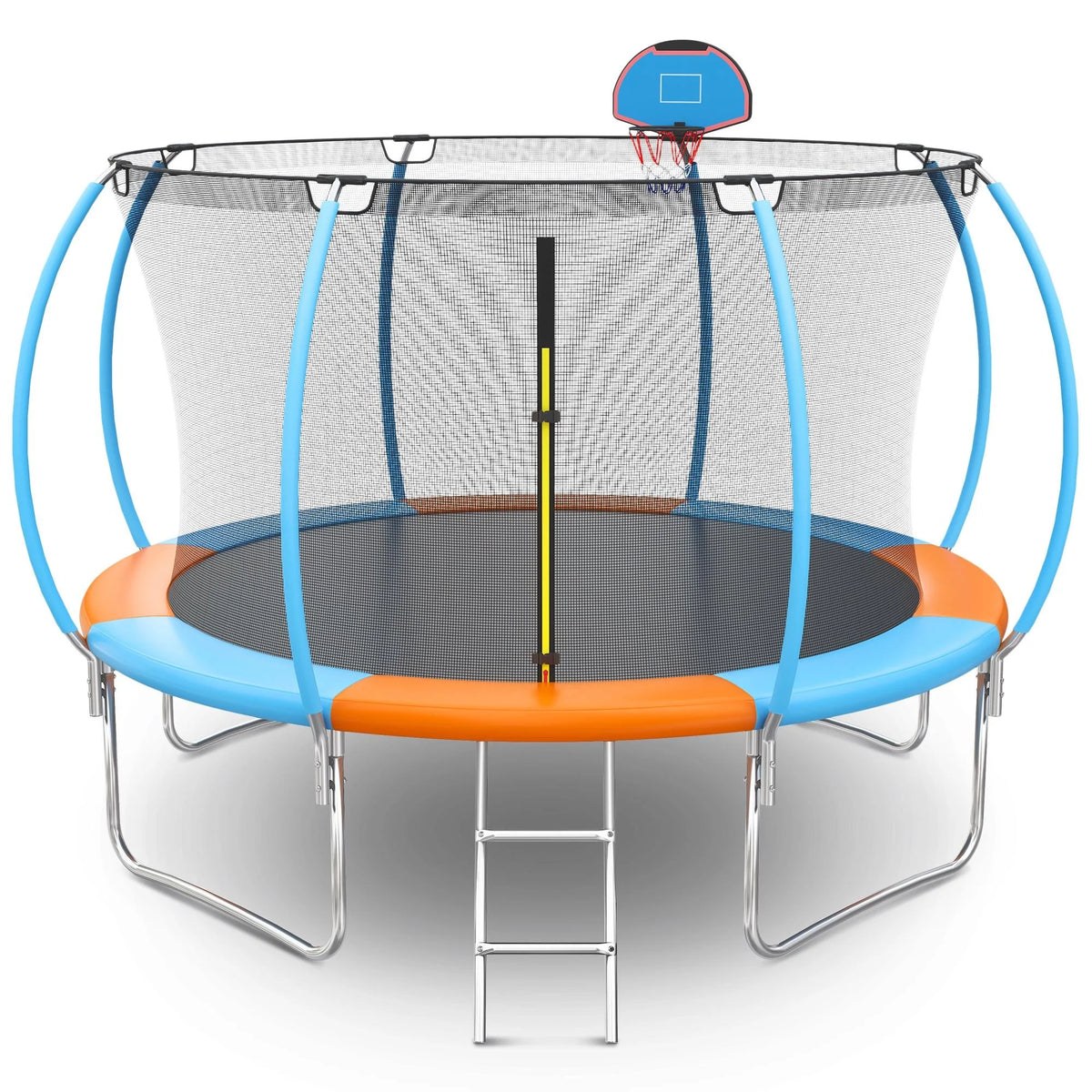 12FT Round Trampoline with Enclosure Net F424404