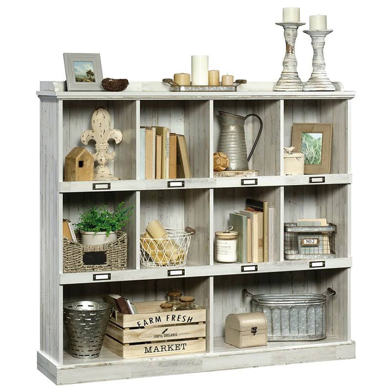 White 10-Cubby Engineered Wood Bookcase W732