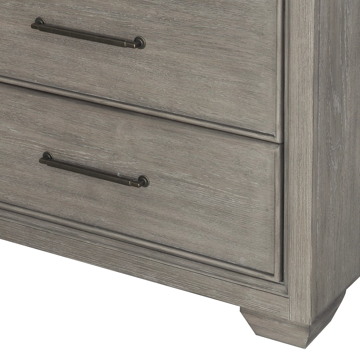 Gray Wood 6 Drawers Dresser B64216