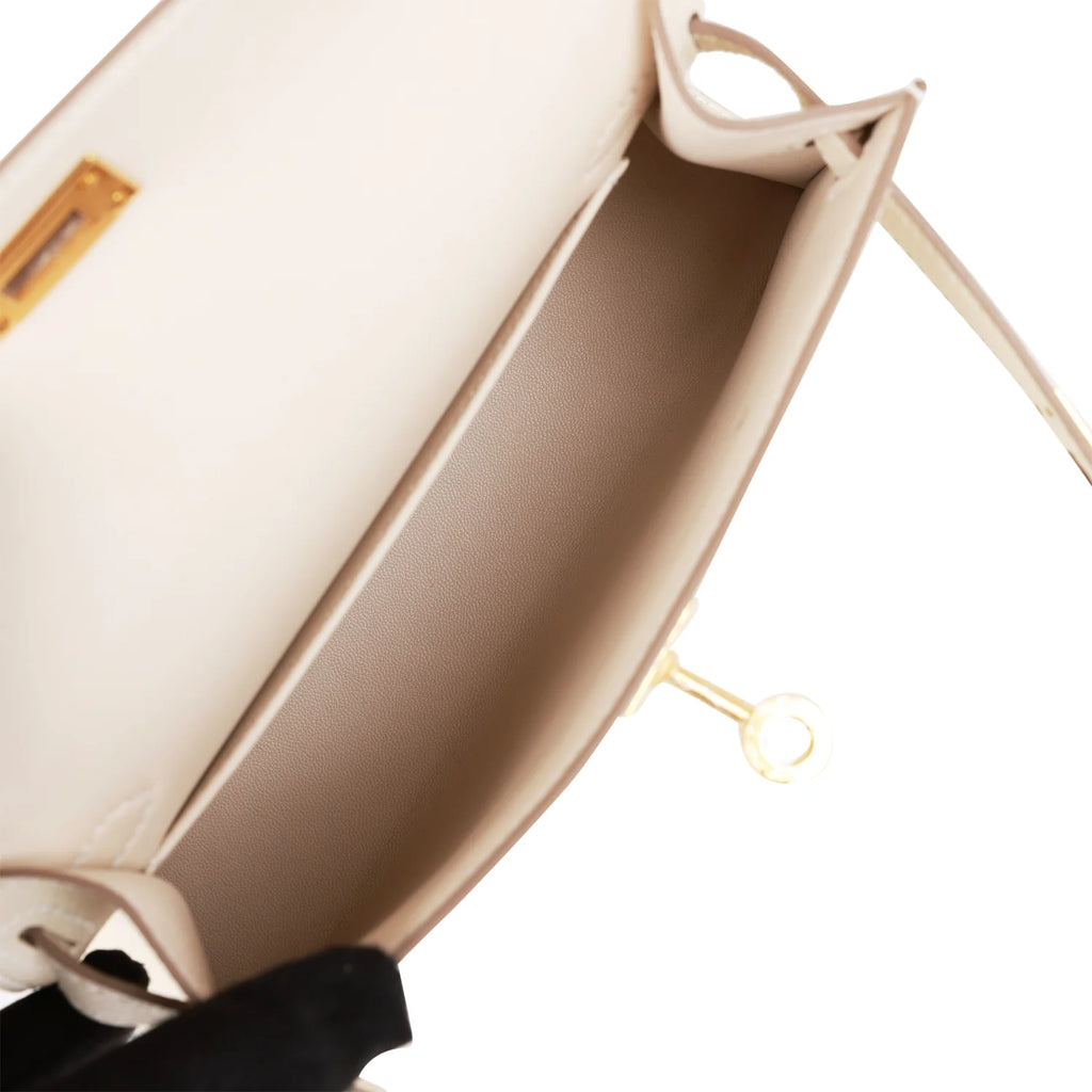 Kelly 20 Craie Epsom Gold Hardware Bag O2528