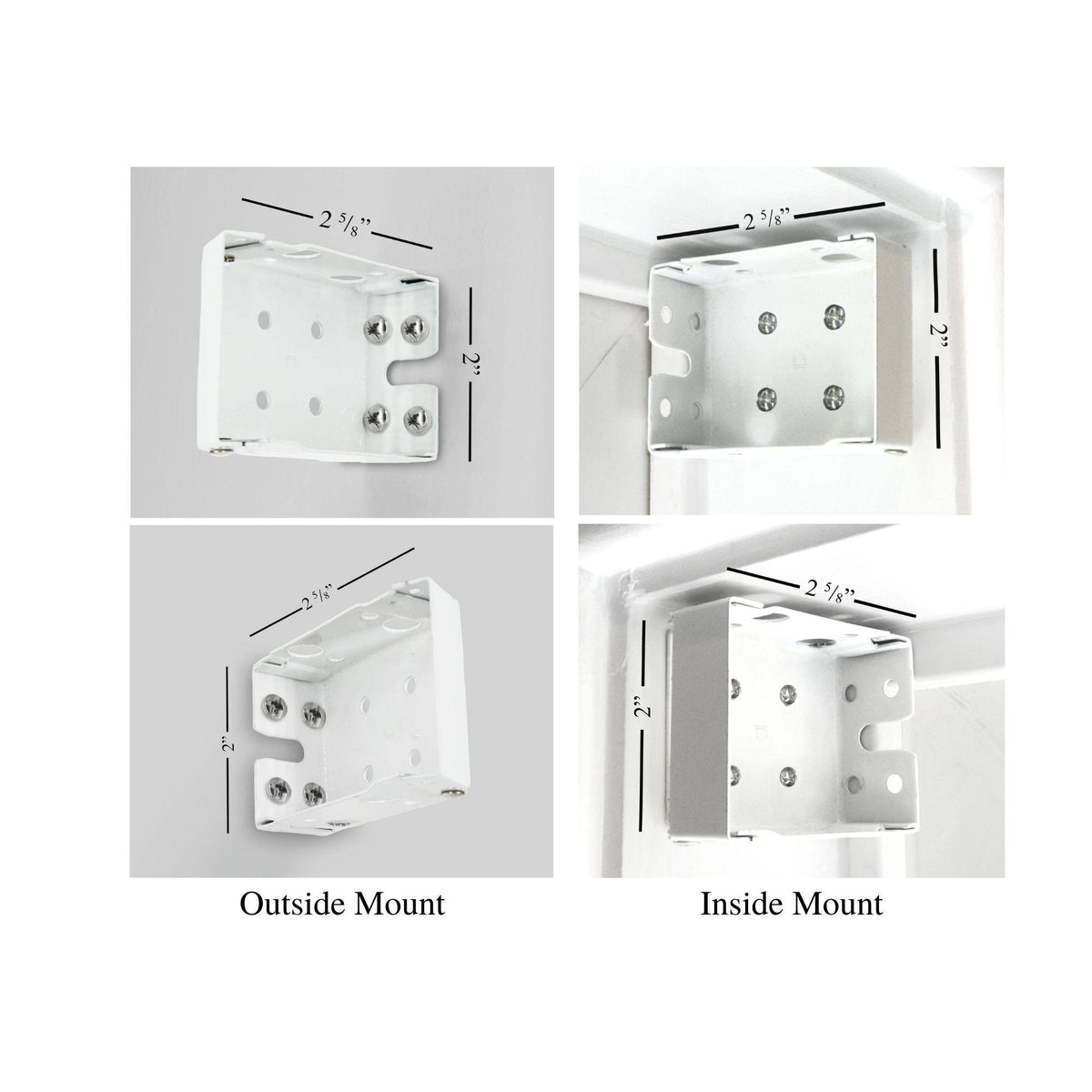 White Faux Wood Cordless Blinds D1940