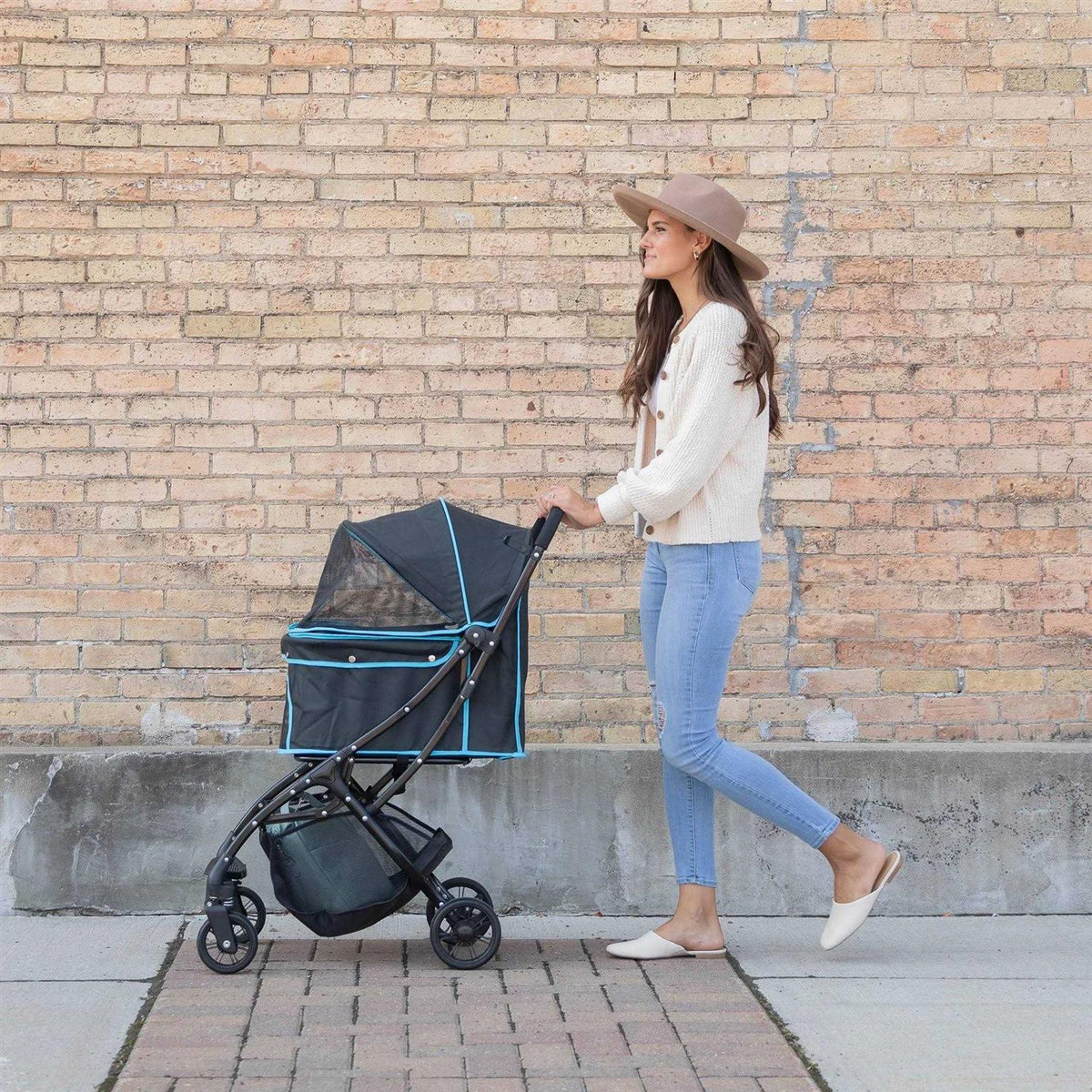 Black Pet Stroller J611033