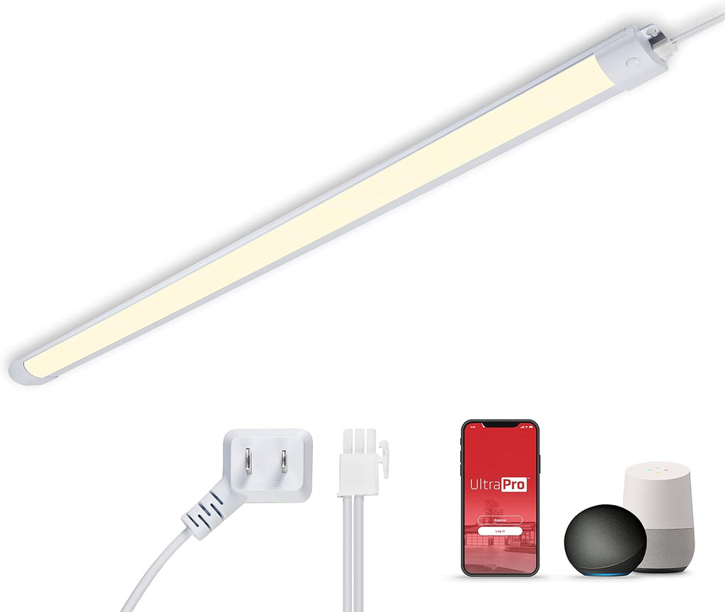 LED 36in Wi-Fi Smart Under Cabinet Lighting Fixture, Dimmable, Plug-in, Linkable, 2700K E578