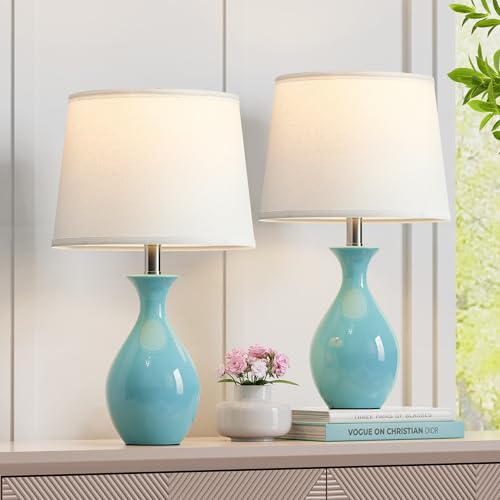 Ceramic Table Lamp Set of 2 White H959