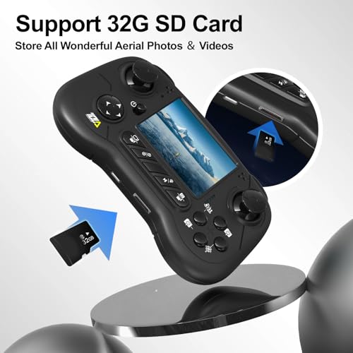 Drone with Camera, LCD Screen Remote Control, Brushless Motor, Foldable D438