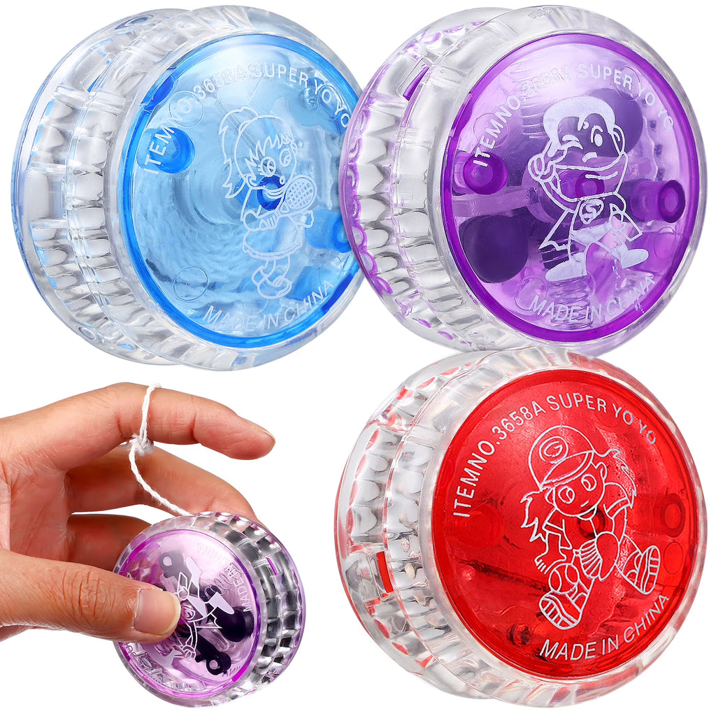 3 Pcs Light Up Flashing Yo-yo Balls Party Favors S9076