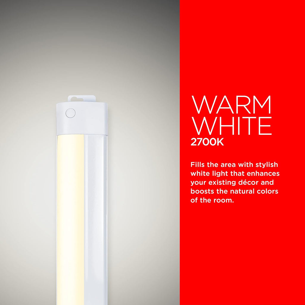 LED 36in Wi-Fi Smart Under Cabinet Lighting Fixture, Dimmable, Plug-in, Linkable, 2700K E578