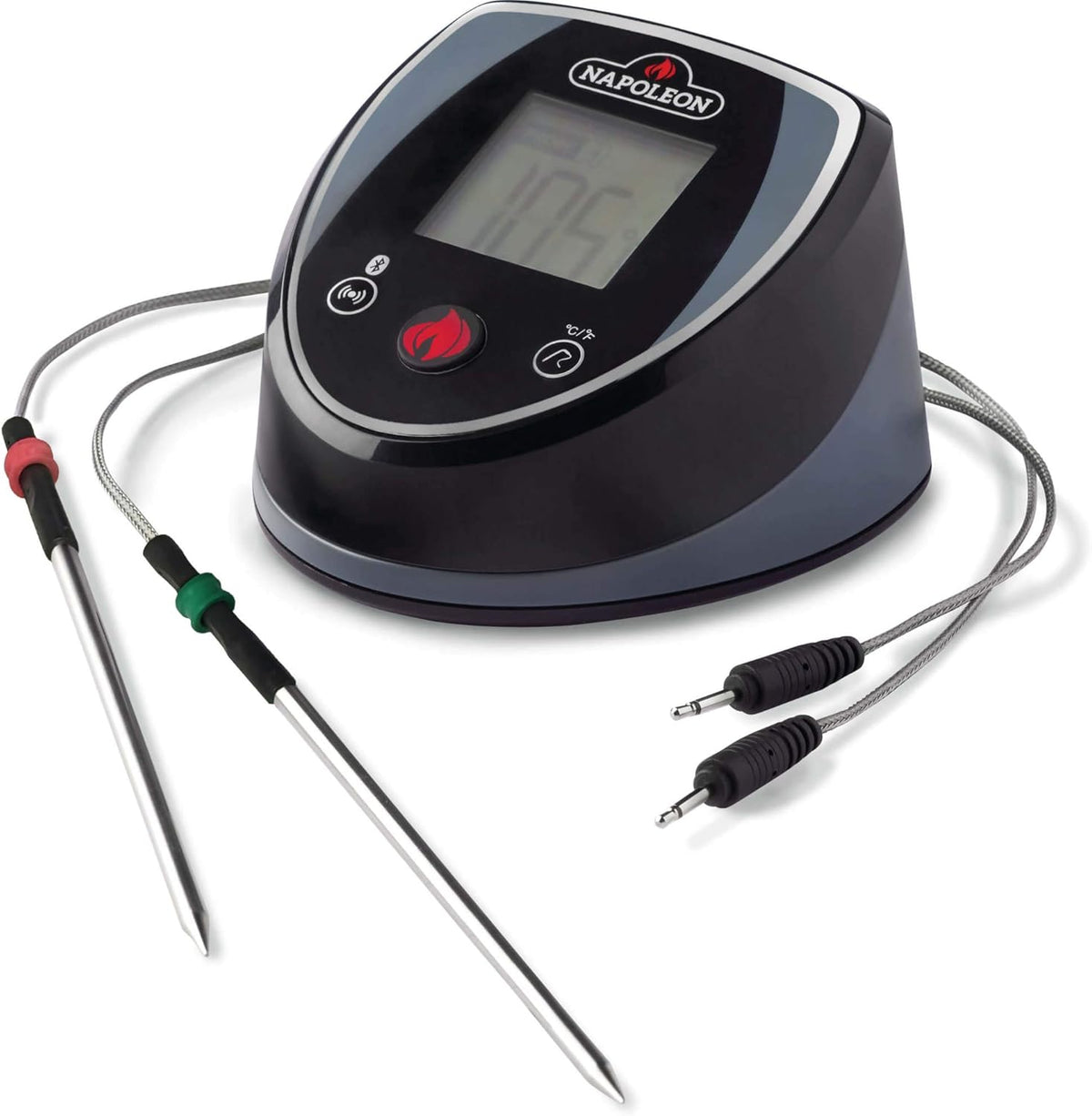 Black and Grey Bluetooth Grill Thermometer U965251