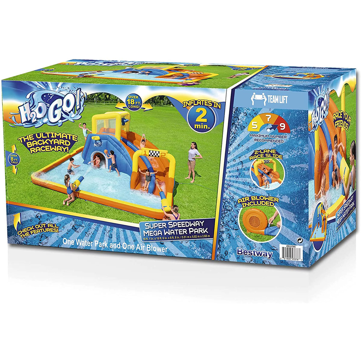 18' x 16.5' x 8.6' Inflatable Water Park B2761