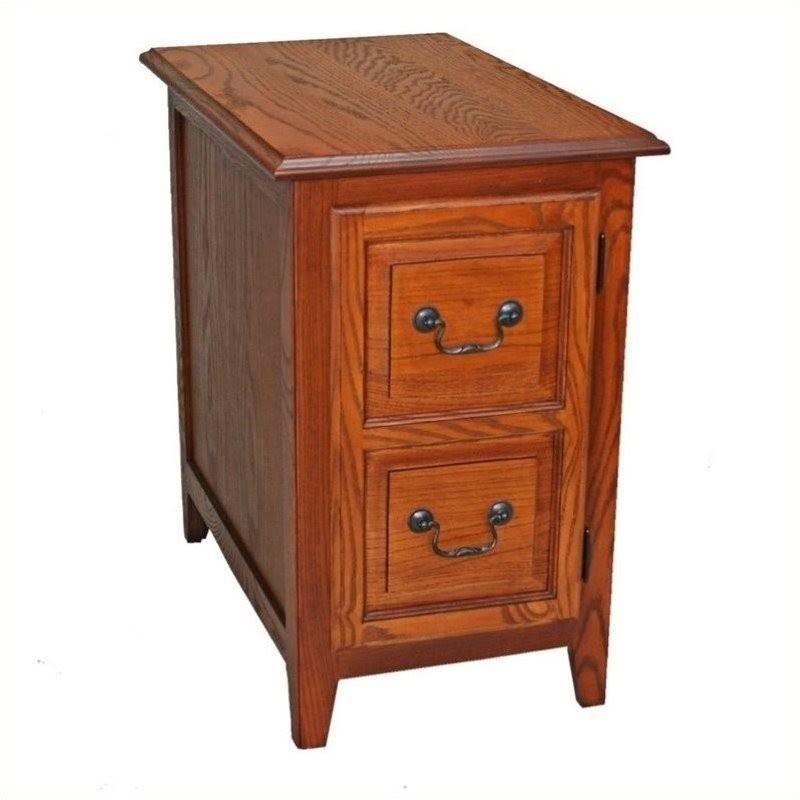 Medium Oak Shaker Cabinet End Table G673574