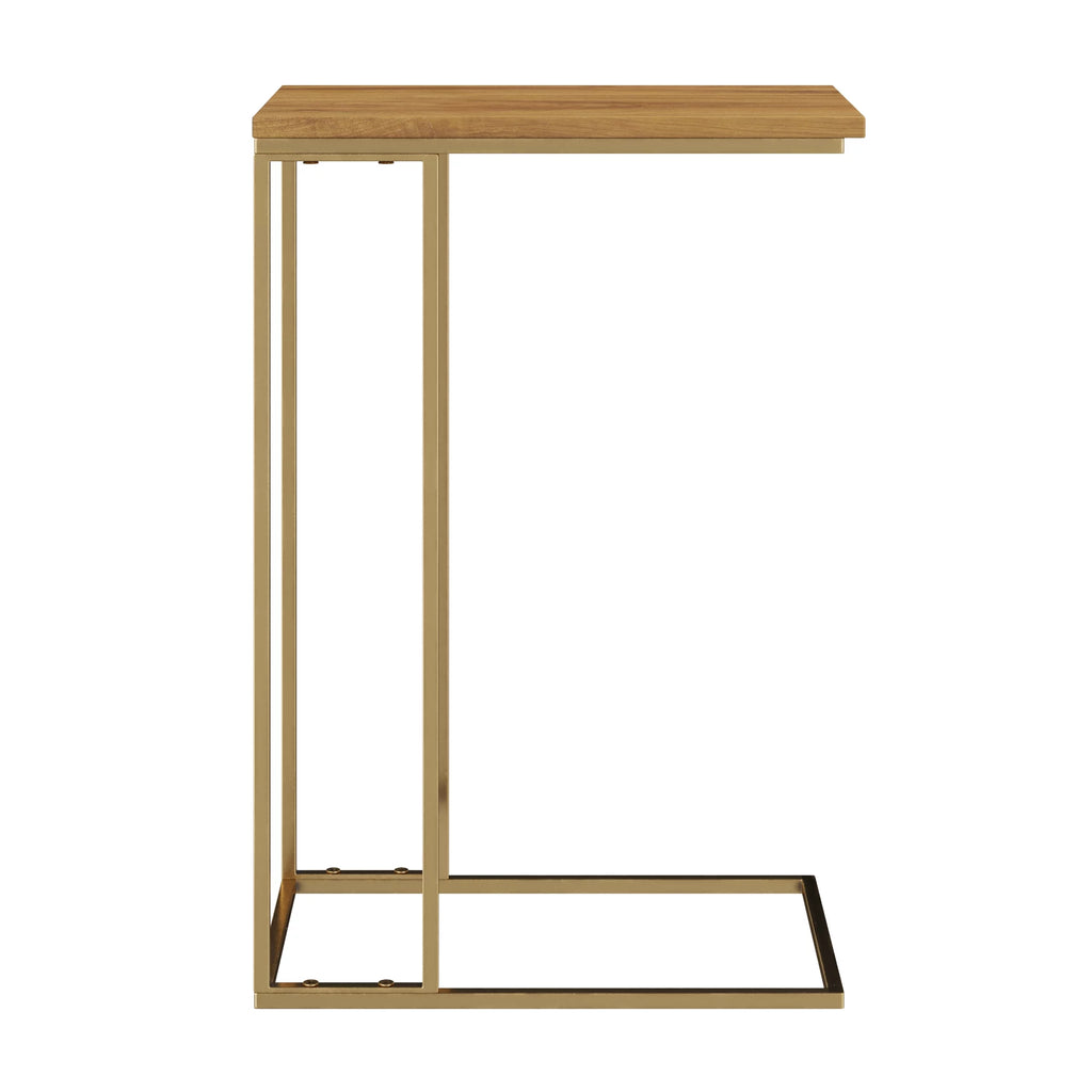 C-Shaped Mango Wood End Table C61626