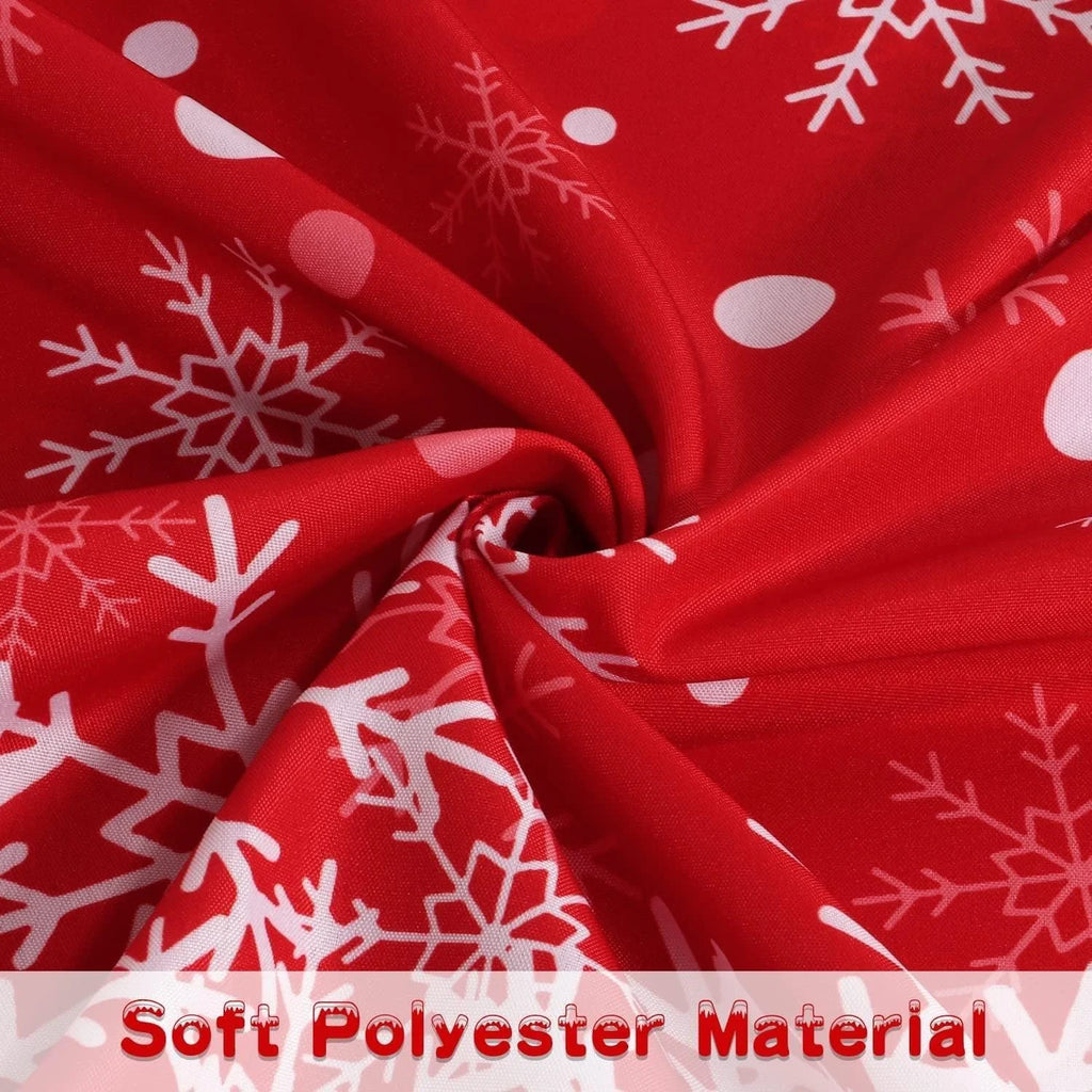 Christmas Curtains 52 x 95 inch Red and White E558991