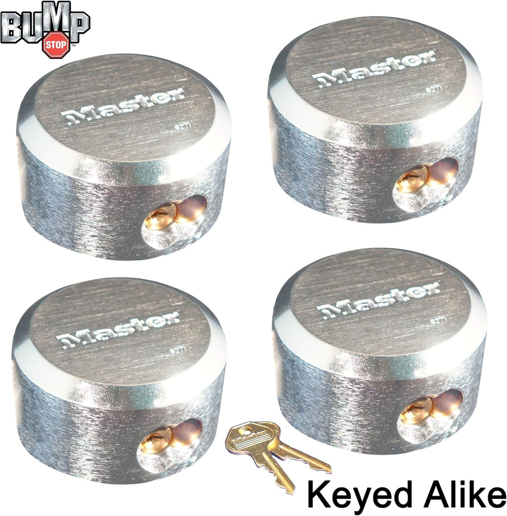 3 Keyed Alike Padlocks with BumpStop Technology E56649