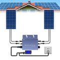600W 110V Solar Micro Inverter Grid Tie MPPT Pure Sine Wave Waterproof J9410