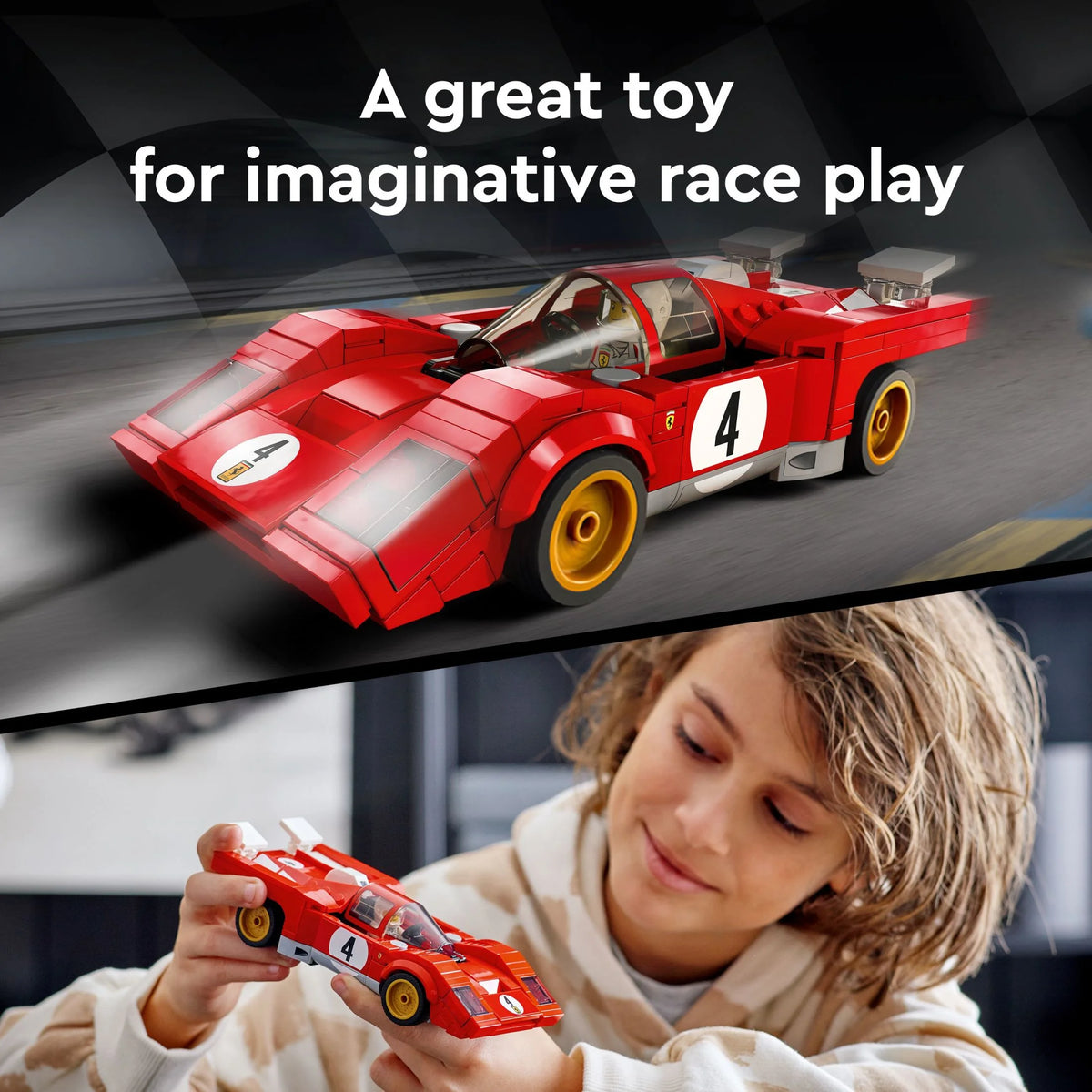 Red Race Car Building Set with Racing Driver Minifigure V5669