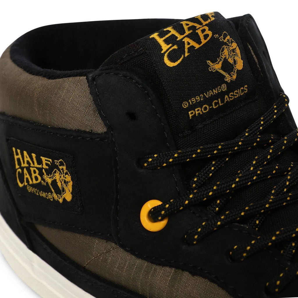 Black Military Half Cab Shoes V204
